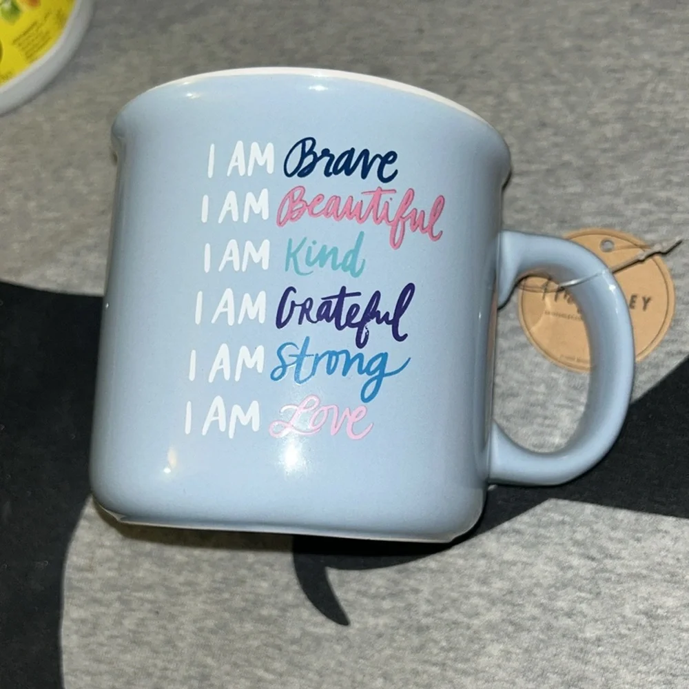 NWT Large Sized Inspirational Mug in light blue by Kristin Ley - Picture 5 of 5